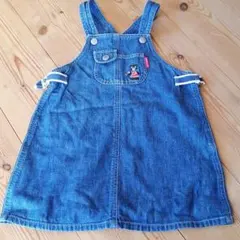 お買い得☆DOUBLE.b ミキハウスダブルBデニムワンピ100