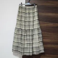 ス*ー様 chocol raffine robe チェック フレアスカート F