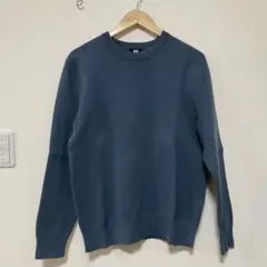 UNIQLO ウォッシャブルストレッチミラノリブクルーネックセーターLサイズ