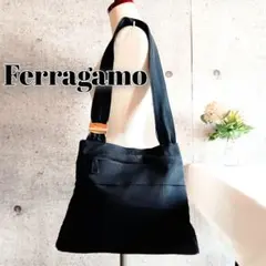 美品 フェラガモ ヴァラ フリル ショルダー トートバッグ 鞄 レディースメンズ