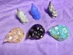 水晶鉱物猫雑貨金箔縁起物原石天然石パワーストーンガーネットラブラドインテリア置物