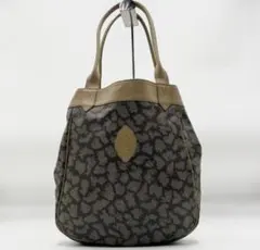 美品 イヴサンローラン レザー×PVC トートバッグ ジラフ柄 カサンドラ ロゴ