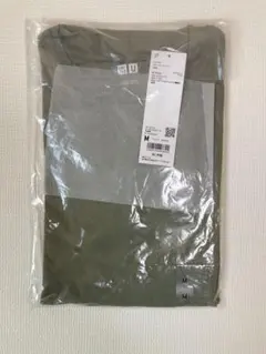 [新品未使用]ユニクロU ドライEXクルーネックTシャツ　5部袖　M　グリーン