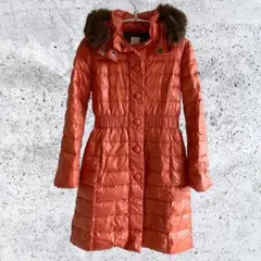 ブラーミン オレンジ フォックスファー ロングダウンジャケット サイズ38