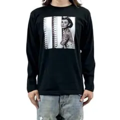 新品 オードリーヘプバーン ワイルド タトゥー ローマの休日 ロンT