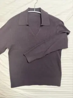 ユニクロ　茶系　Mサイズ 長袖ニットセーター