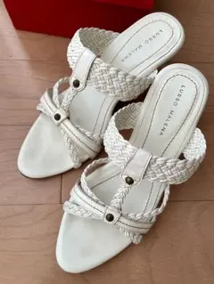 USED美品★LUSSO MALENA★本革ミュール★ウエッジソール★36のサムネイル