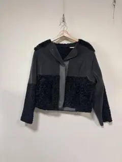 KBF ネックウォーマーセットマルチWAYボアジャケット　ブラック