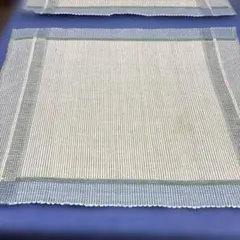 ランチョンマット ブルー系4枚とマスタード系3枚 （ナプキン3セット）