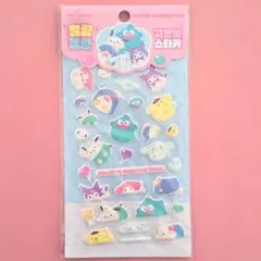 レア【正規ライセンス】サンリオ 韓国限定 マシュマロ ぷくぷく シール