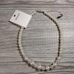 フェイクパール パヴェネックレス シューラルー パーティー