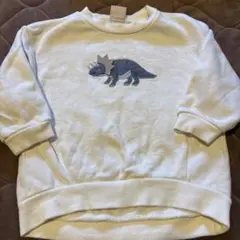 petit main 恐竜刺繍 トレーナー 80