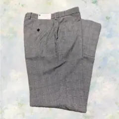 GU テーパードトラウザー グレンチェック グレー L④