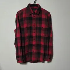 UNIQLO ユニクロ フランネルシャツ ブロックチェック 赤×黒
