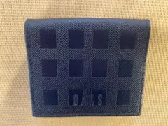 DAKS 小銭入れ　チェック　ネイビーのサムネイル