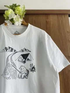 ☆KELTY ケルティ キャンププリントTシャツ L 白のサムネイル
