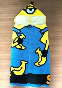 USJ　ミニオン　フード付タオル