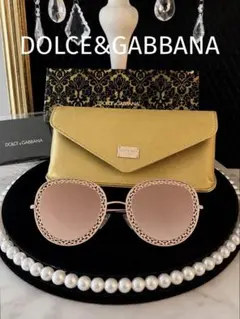 新品タグ付DOLCE&GABBANA DG2226 ローズゴールド サングラスのサムネイル