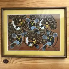 ビンテージ　アート Salum Kihao 絵画　ティンガティンガのサムネイル