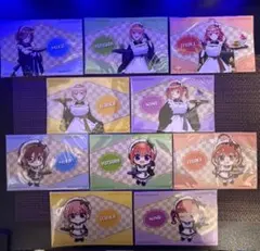 五等分の花嫁　プリンセスカフェ　和風メイド　特典　ポストカード　全種のサムネイル