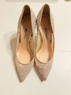 Diana ビジュー装飾 ベージュ 9cmハイヒール