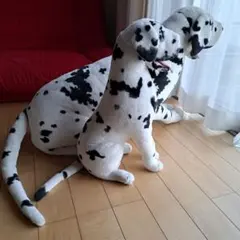 特大ぬいぐるみ　ダルメシアン　犬　インテリア　置物　実寸　コレクション