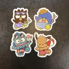 サンリオ　スシロー はぴだんぶい ピック　4枚セット