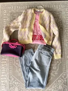 ✴︎ZARA ザラ  ✴︎アーガイル柄カーディガン