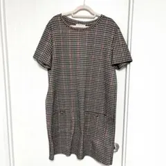 ZARA チェックミニワンピース