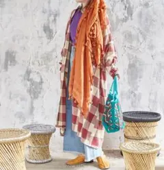 チャイハネ Amina アミナ バノーチェバンドカラーシャツワンピース ロング