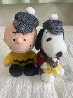 スヌーピー　チャーリーブラウン　ぬいぐるみ　USJ Joe Trad タグ付き