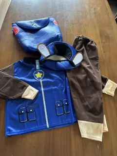 パウパトロール　チェイス　コスチューム 帽子・バッグ付き　ハロウィン　仮装