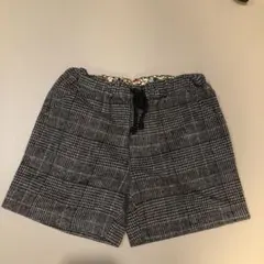 グレー系チェック ハーフパンツ