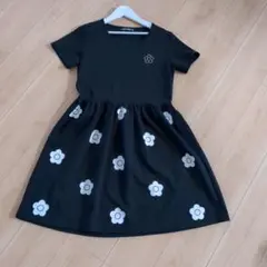 MARY QUANT フラワープリント 半袖ワンピース
