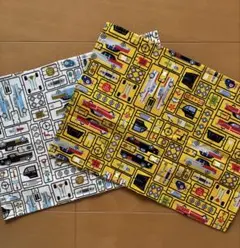 プラモデルカー柄　ちょっと小さめランチマット　2枚セット ハンドメイド