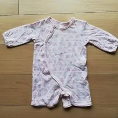 秋冬 ピンク色 女の子用ロンパース