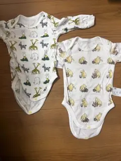 UNIQLO ベビー ボディスーツ 2枚セット 70cm プーさん、ミッフィー