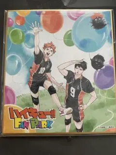 ハイキュー!! FAN PARK 日向&影山　色紙　メルカリ最安値