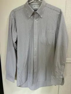 DENIMER ストライプ長袖シャツ