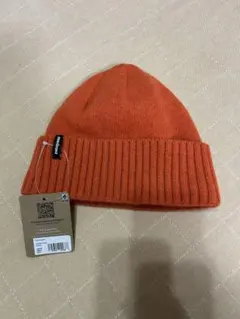 Patagoniaパタゴニア ブロデオビーニーニット帽　オレンジ