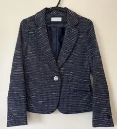 【良品】anySiS エレガントなネイビー テーラードジャケット