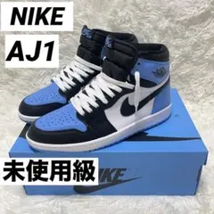 極美品 ナイキ エアジョーダン1 ユニバーシティブルー つま黒 28.5cm