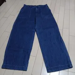 ユニクロ デニム ワイドパンツ
