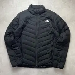 美品 ノースフェイス サンダージャケット インナーダウン ブラック 軽量 L
