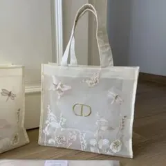 Dior 刺繍 トートバッグ 蝶々 ノベルティ 新品 ディオール 母の日