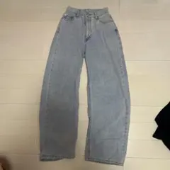ライトブルー ストレートデニム ハイウエスト