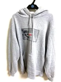 フード付きトレーナー　グレー　XL