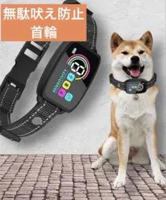 【無駄吠え解消】 全犬種対応 最新 トレーニング首輪 USB充電 ブラック 新品