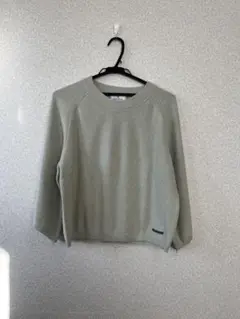 極美品 モラビト MORABITO ラメコットン素材ニット ロゴ刻印プレート 極美品 モラビト MORABITO ラメコットン素材ニット ロゴ刻印