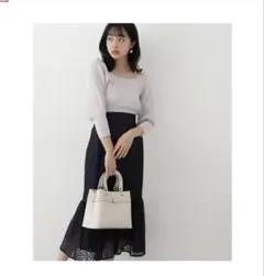 ハイウエスト　マーメイドロングスカート